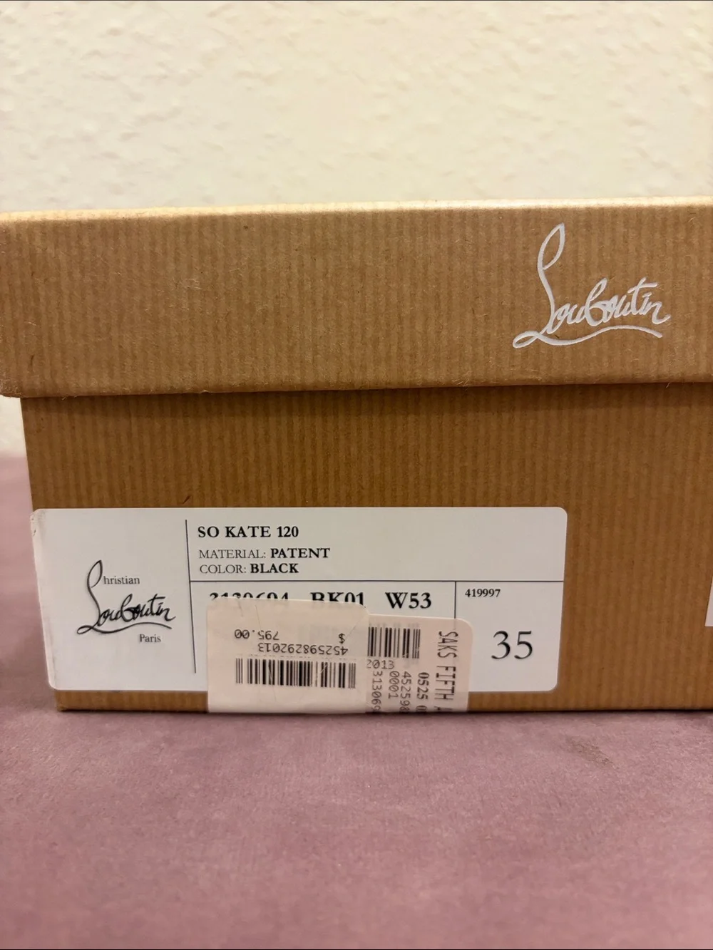 Christian Louboutin Black Patent Leather Pointed Pumps with Red Sole
